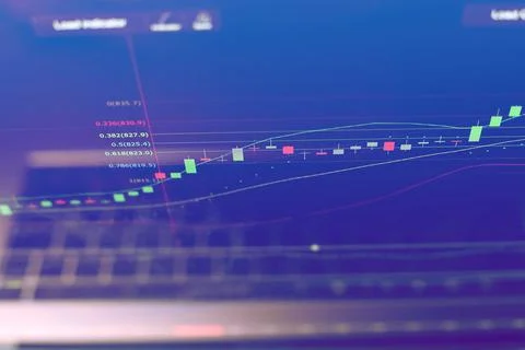 Trading Screen Foto stock