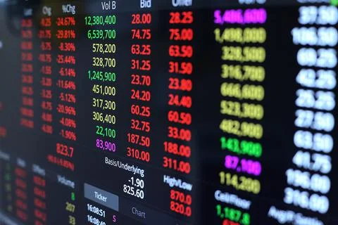 Trading Screen Stock Photos