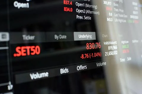 Trading Screen Foto stock