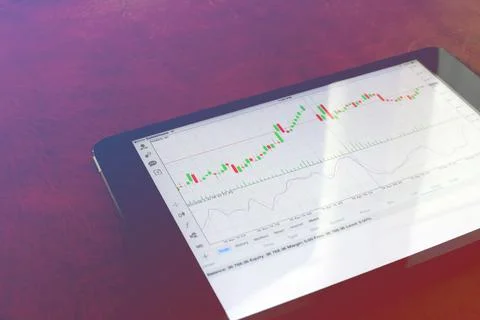 Trading Screen Foto stock