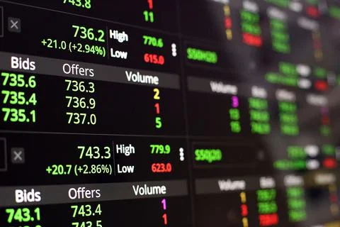 Trading Screen Stock Photos