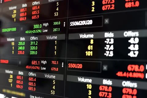 Trading Screen Foto stock