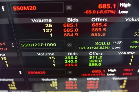 Trading Screen Foto stock
