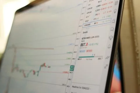 Trading Screen Stock Photos