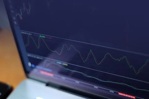 Trading Screen Foto stock