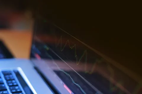 Trading Screen Foto stock