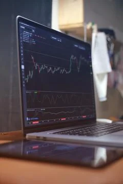 Trading Screen Foto stock