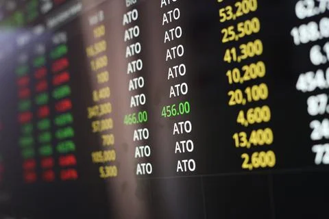 Trading Screen Foto stock