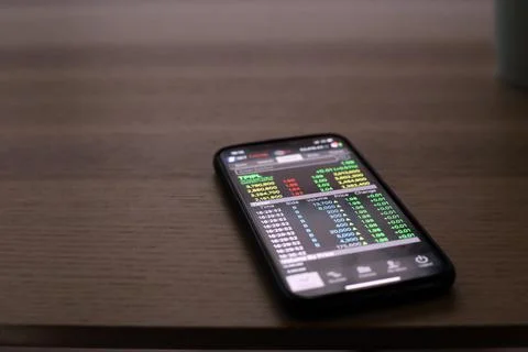 Trading Screen Foto stock