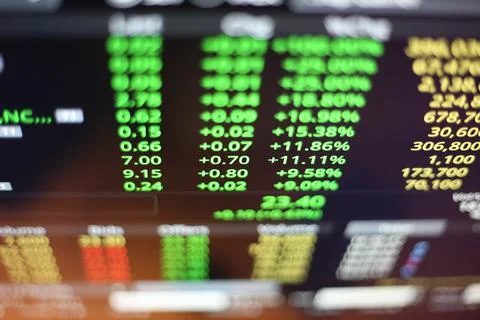 Trading Screen Foto stock