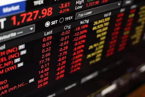 Trading Screen Foto stock