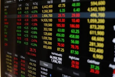 Trading Screen Stock Photos