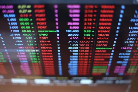 Trading Screen Foto stock