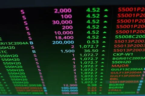 Trading Screen Foto stock