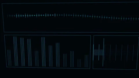 Trading Screens Settle Into Their End Of Day State Stock Footage 344513340
