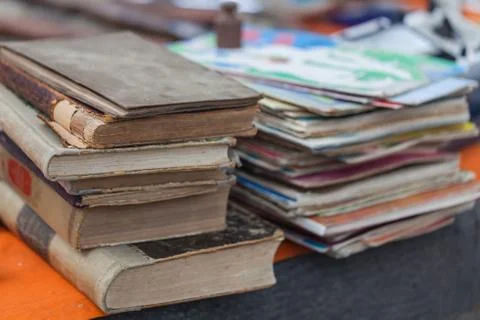 Trading Second-hand Things And Antiquities In Flea Market Of Antiques Old Ret Stock Photos