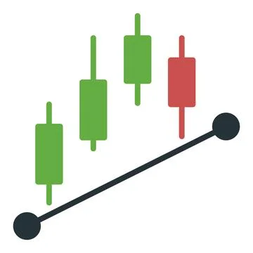 Trading Signals vector Crypto Analytics icon or symbol Stock Illustration