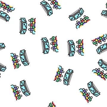 Trading on stock exchange vector seamless pattern Stock Illustration