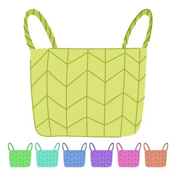 Tradition basket easter vector cartoon graphic Stock Illustration