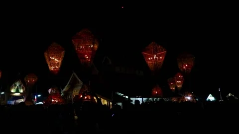 The tradition of the flower parade Stock Footage 221252878