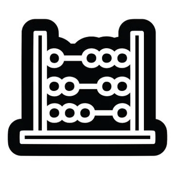Traditional abacus icon Stock Illustration