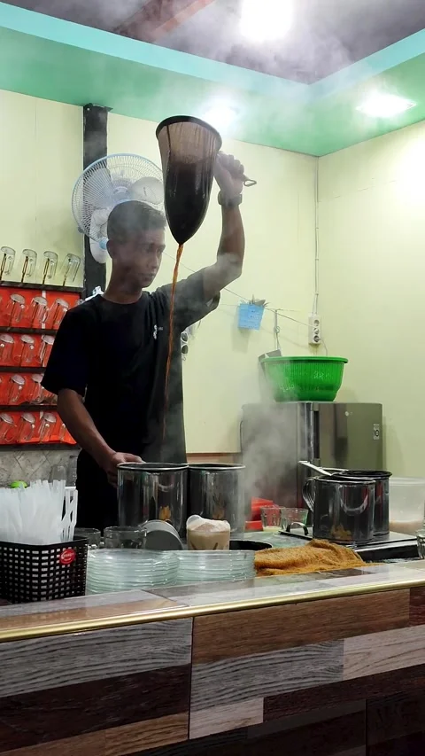 Traditional Acehnese Coffee Brewing Technique Stock Footage 327113457