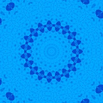 Traditional ajrakh floral pattern for digital printing Stock Illustration