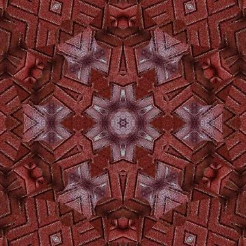 Traditional ajrakh floral pattern for digital printing Stock Illustration