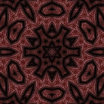 Traditional ajrakh floral pattern for digital printing Stock Illustration