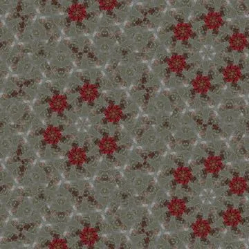 Traditional ajrakh floral pattern for digital printing Stock Illustration
