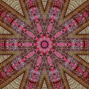 Traditional ajrakh floral pattern for digital printing Stock Illustration