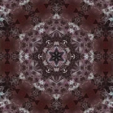 Traditional ajrakh floral pattern for digital printing Stock Illustration