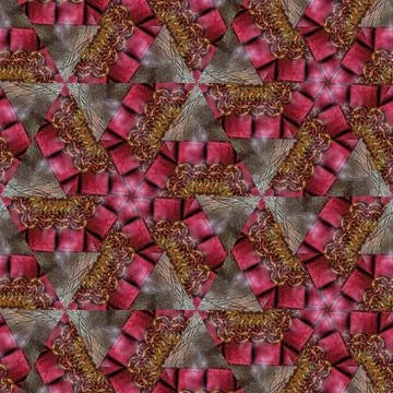 Traditional ajrakh floral pattern for digital printing Stock Illustration