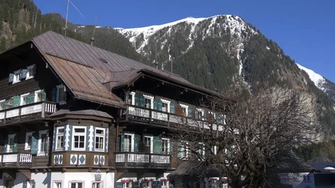 Traditional alpine hotel Video stock 74675016