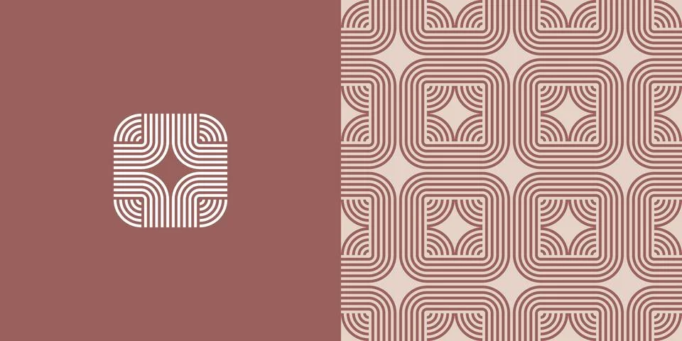 A traditional and simple pattern Stock Illustration