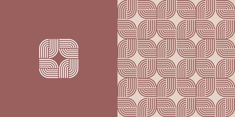 A traditional and simple pattern Stock Illustration