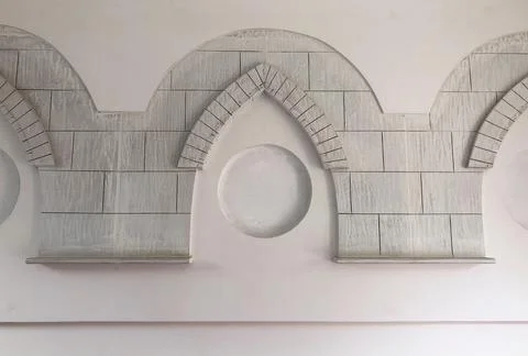 Traditional arabesque pattern on the wall. Stockfoto's