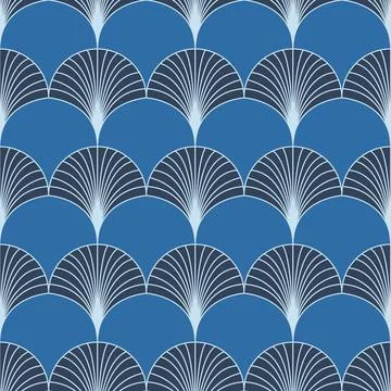 Traditional arabic pattern seamless background blue cyan color for textile Stock Illustration