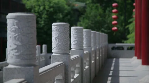 Traditional architecture in Temple of China Stock Footage 35795620