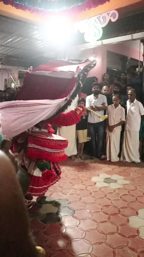 Theyyam Art Stock Video Footage 