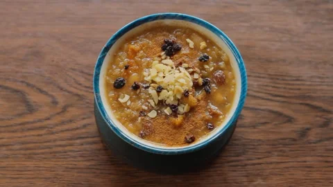 Traditional Ashure dessert Stock Footage 285131547
