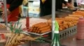 Traditional Asian Korean Food, Seoul Market, Street Food, Namdaemun Market HD Footage