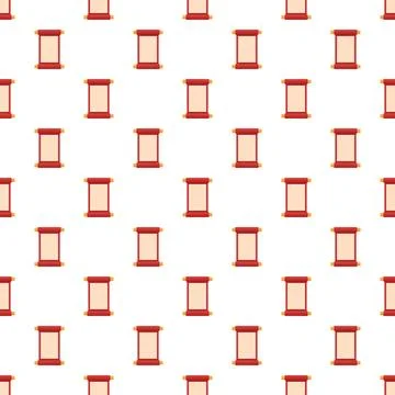 Traditional asian scroll documents repeating pattern background Illustrazione stock