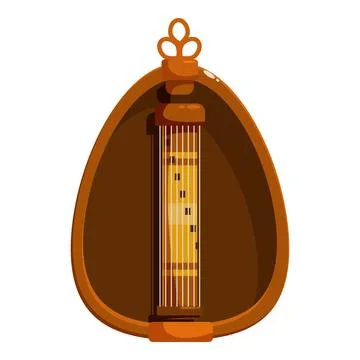 Traditional asian string instrument displaying rich cultural heritage Stock Illustration