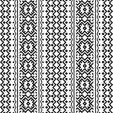 Traditional Aztec motif ethnic pattern texture background design vector Illustrazione stock