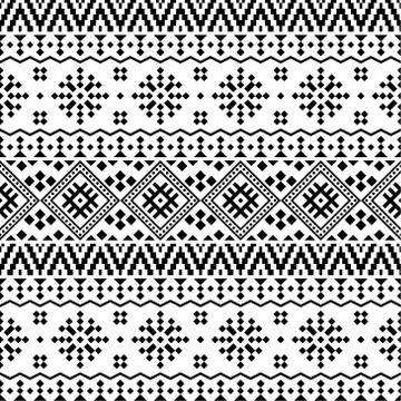 Traditional aztec pattern Illustrazione stock