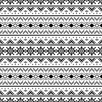 Traditional aztec seamless pattern Stock Illustration
