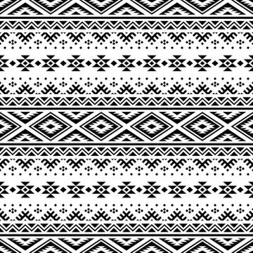Traditional aztec seamless pattern Stock Illustration