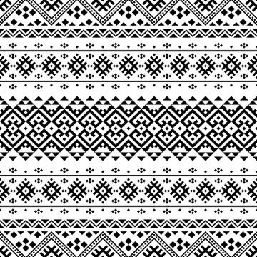 Traditional aztec seamless pattern Illustrazione stock
