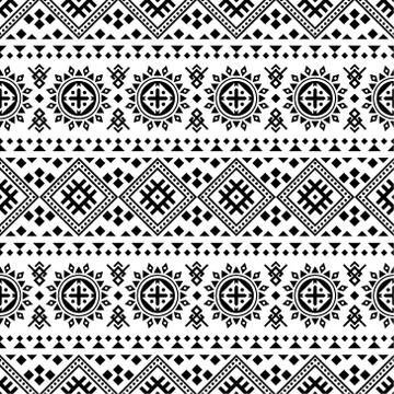 Traditional aztec seamless pattern Stock Illustration